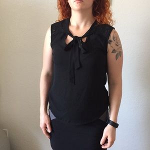 Black Bow Blouse